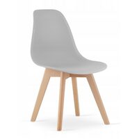Skandináv stílusú szék, Artool, Kito, PP, fa, szürke, 46x54,5x80 cm