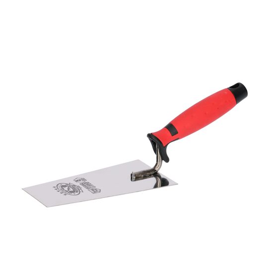 Rozsdamentes acél simító, Olejnik, trapéz, keskeny, 160 mm, puha nyél