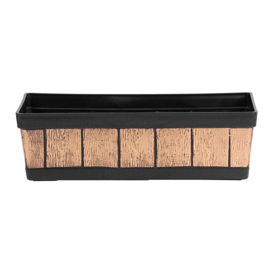 Virágcserepek, Strend Pro, fa hatású modell, 47x15x17 cm