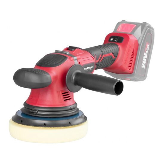 Sarokcsiszoló, polírozott, Warcraft, 20V Li-ion (akkumulátor nem tartozék), állítható sebesség, 150 mm