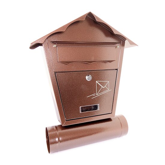 Postaláda, újságtartóval, réz, B5 formátumú, Damech