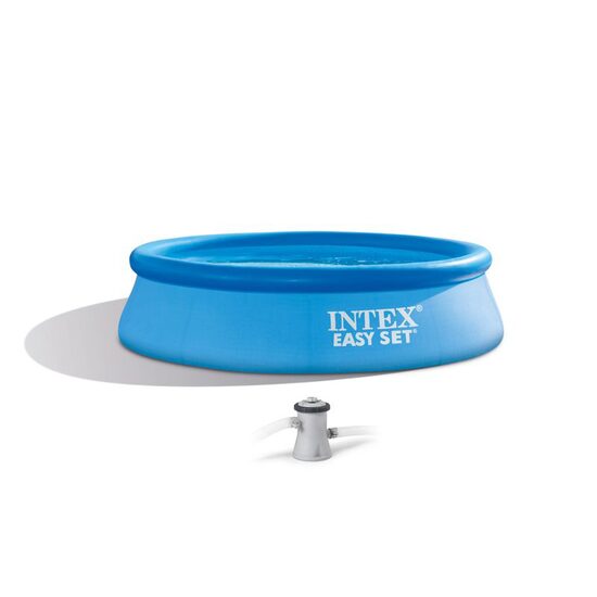 Felfújható medence, kerek, szűrővel, pumpával, kék, 305x76 cm, Intex