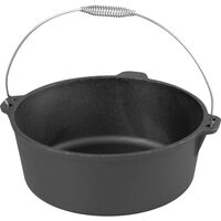 Öntöttvas fazék rozsdamentes acél nyéllel, 7,22 L, 30x13 cm, MagicHome
