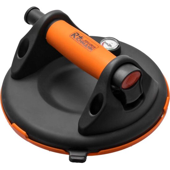 Tapadókorong szélvédők, ablakok, márvány, gránit burkolólapok szállításához és szereléséhez, nyomásmérővel, 1 kar, max 120 kg, Richmann Exclusive