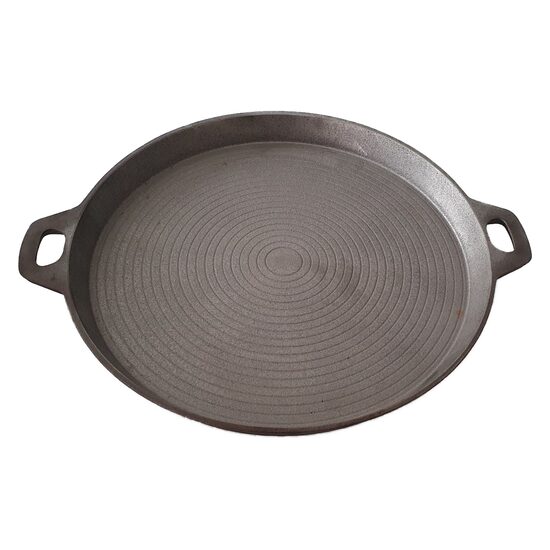 Öntöttvas fazék, kerek, füles, 33x3 cm