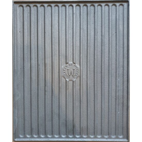 Grilllap, öntöttvas, téglalap alakú, 2 oldalas, 40x33 cm, Grill Chef