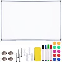 Száraz törlésű mágnestábla, Jumi, szivaccsal és jelölőkkel, 120x90 cm