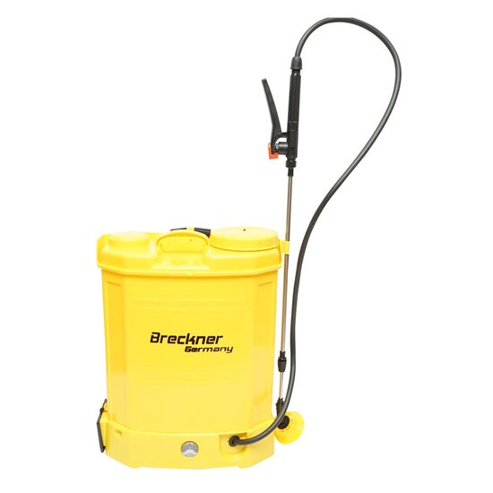 Kerti permetező, permetező pumpa, vermorel, Breckner Germany, elektromos, hátul, akkumulátorral 8 Ah, 16 L