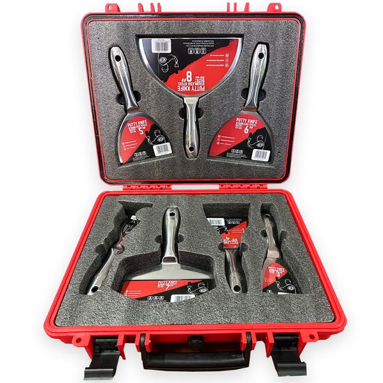 Professzionális rozsdamentes spatulák, 5 darabos készlet, kaparóval, multifunkcionális spatula, táska, Olejnik