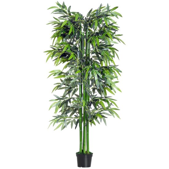 Műnövény bambusz  cserépben, zöld, 180 cm