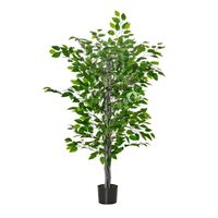 Fikusz műfenyő, cserép, zöld, 135 cm