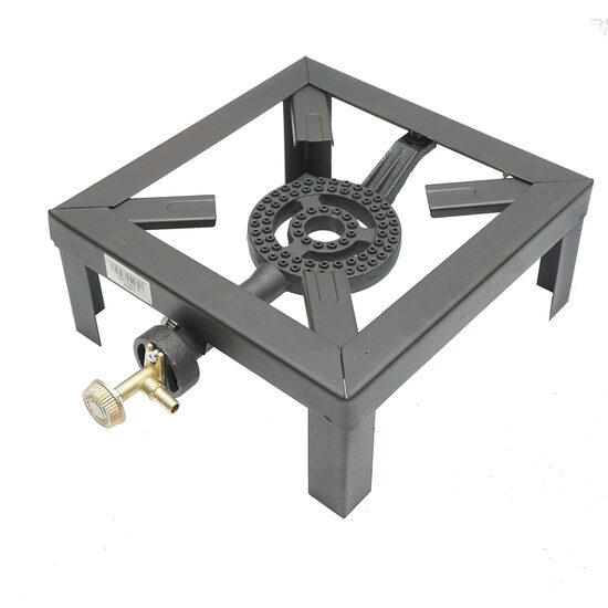 Gázégő főzéshez, öntöttvas, 25x25x10 cm