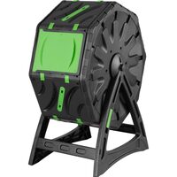 Rotációs komposztáló/kerti dob, Strend Pro, 70 L, fekete, 55,5x36x72 cm