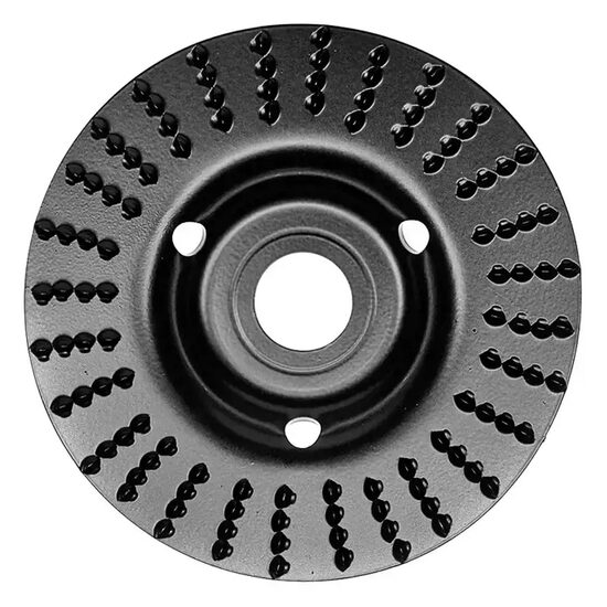 Disc circular slefuit, modelat, raspel, pentru lemn, plastic, 125x22.2 mm, Dedra (F692001)M