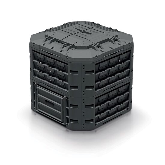 Kerti komposztáló, 650 L, fekete, Compogreen, Vario