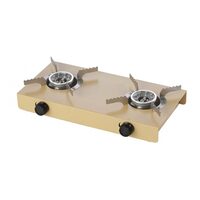 Intelligens kemping tűzhely, hordozható, 2 égős, 3 kW, 5/10 kg gáz adaghoz, Meva