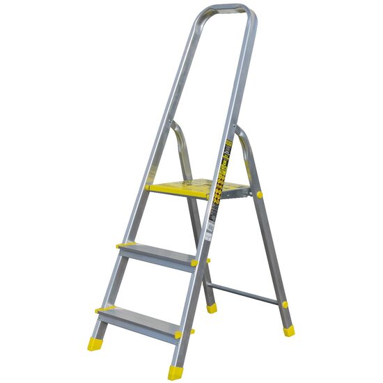 Alumínium létra, Metalkas, 2 lépcsős, emelvény, max 120 kg, 1,25 m