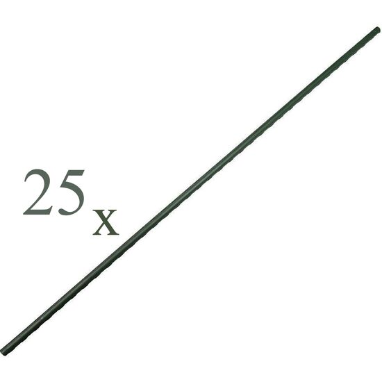 Növénytartó/állvány, paradicsom, fém + PVC, zöld, 25 db-os készlet, 2x180 cm, Strend Pro