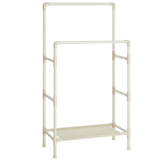 Ruhatartó fogas, Artool, cipőpolccal, krém, max 110 kg, 83x45x157 cm