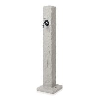 Kerti csaptelep maszk, tömlőadapterrel, gránit hatású, szürke, 24x98 cm, Prosperplast