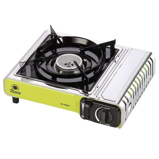 Intelligens kempingtűzhely, hordozható, Meva, egyégős, piezo-elektromos gyújtású