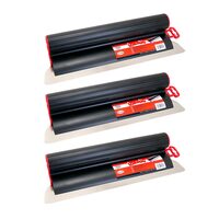 3 db professzionális glett lehúzó , rozsdamentes acél, 40, 60, 80 cm, Lanoliv