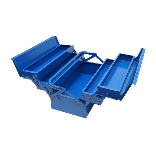 Szerszámosláda, fém, 5 szobás, 43x20x20 cm, Breckner Németország