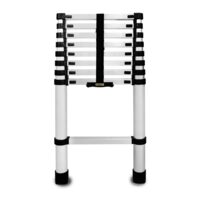 Alumínium teleszkópos létra, Drabest, 9 lépcsős, max 125 kg, 0,88-2,6 m