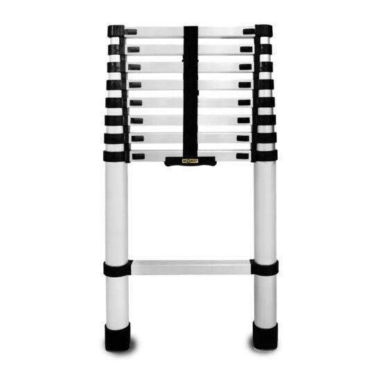 Alumínium teleszkópos létra, Drabest, 9 lépcsős, max 125 kg, 0,88-2,6 m