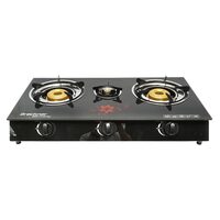 Kemping tűzhely, hordozható, biztonsági üveg, 2 égős, 2,5 kW, Breckner Németország