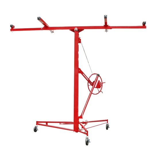 Készülék/daru gipszkarton emeléséhez, OSB, MDF, PAL, 4,57 m, Breckner Németország