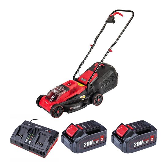 Masina de tuns iarba cu acumulatori WORCRAFT, 32 cm, 2x20V Li-Ion, incarcator (141215)