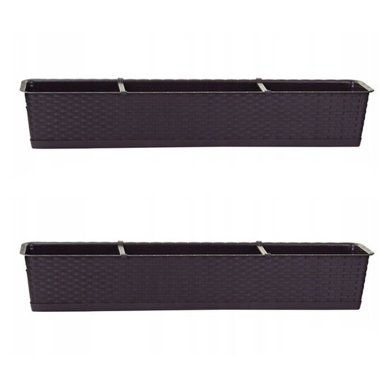 Jardiniera Ratolla case P, maro,(set 2 buc) 68.5 x 17.3 x 15 cm  (ISR700P-440U-S2)