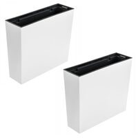 Jardiniera decorativa Urbi Case, alb,(set 2 buc) 58x18x49.8 cm (DUC600T-S449-S2)
