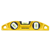 Stanley 0-43-603, fatmax alumínium kesztyű mágneses szintmérő, 23 cm, 3 ampulla, buborékfólia