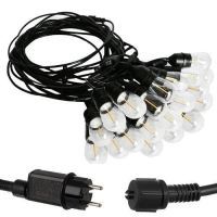 Fényfüzér, LED, 220-240V, IP44, 4 cm, 10 m