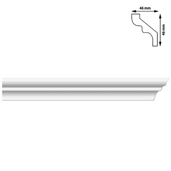 Sarokpálca, 46x46 mm, 2 m
