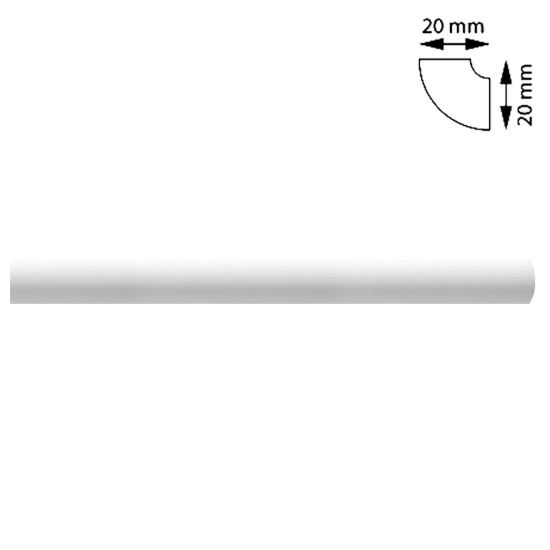 Pálca sarkok, 20x20 mm, 2 m
