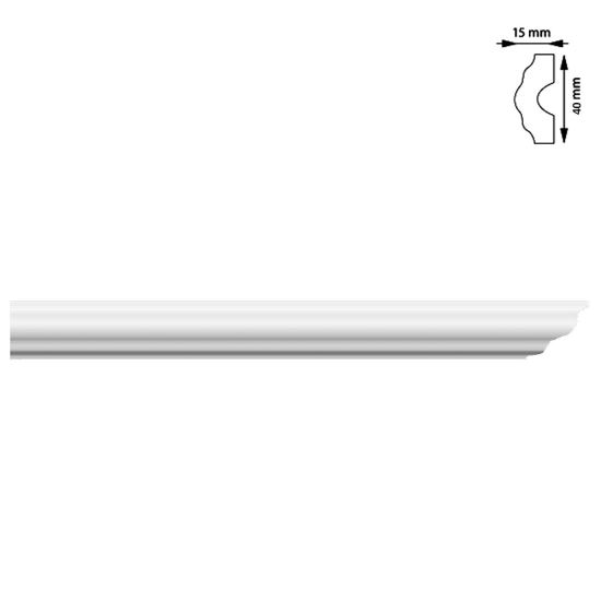 Pálcasorok, 40x15 mm, 2 m