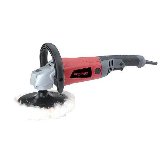 WORCRAFT Sarokcsiszoló polírozáshoz állítható sebességgel, 180 mm, 1400 W