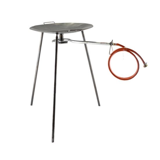 Perfect Home Grillező korong, égővel, acél, 49 cm