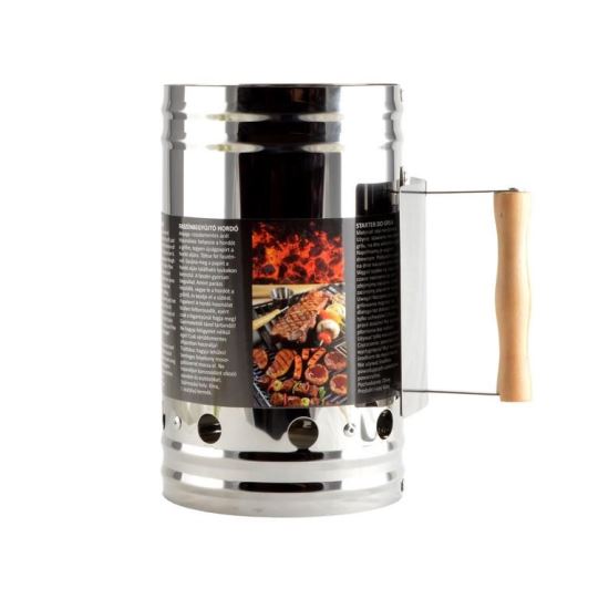 Perfect Home Széngyújtó, rozsdamentes, szén kezeléséhez, 28 cm