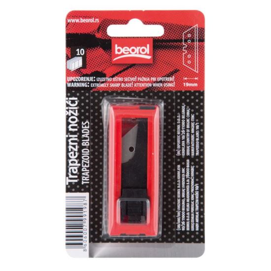Trapéz vágókés, 10 db, BEOROL