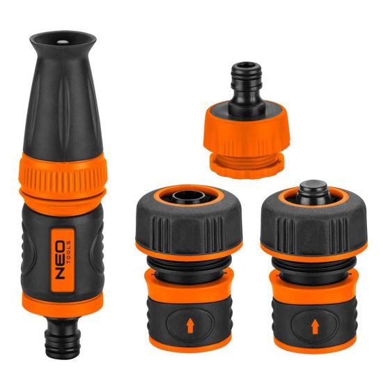 Neo Öntözőkészlet, szórófej tartozékokkal, 4 db, 3/4 "