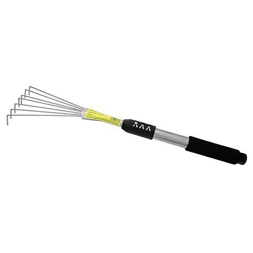 Mini levél gereblye, alumínium nyél, 53 cm