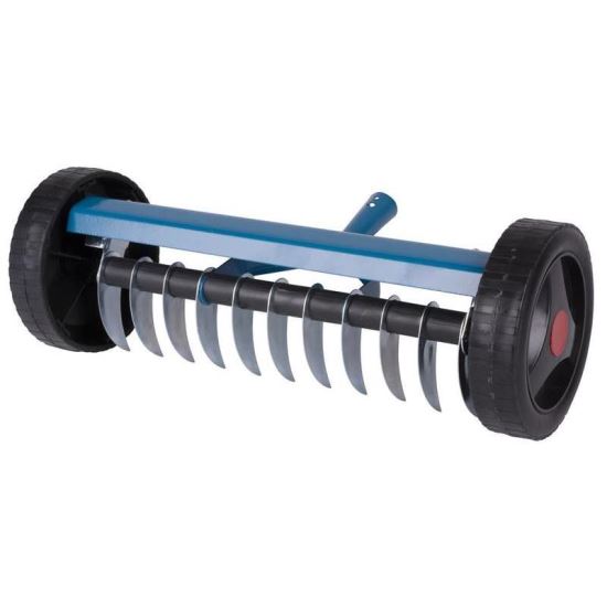 Padlószellőztető gereblye, 11 fogas, kerekekkel, Strend Pro