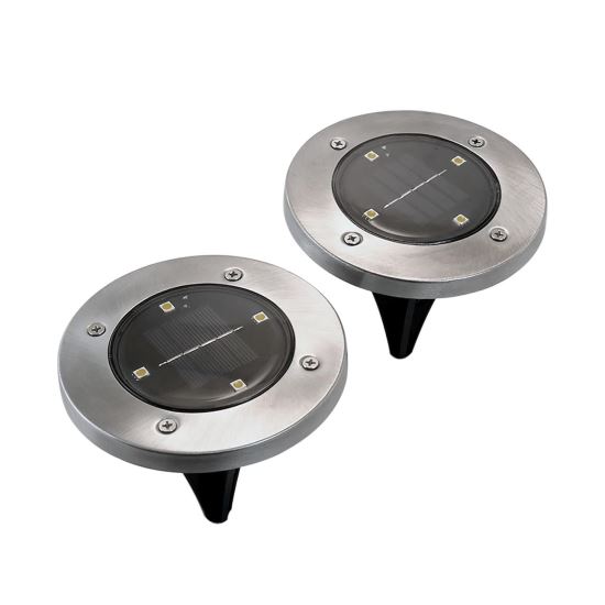 Szolár kerti lámpa, LED, 2 db -os készlet, 11,5x14 cm, Gruid