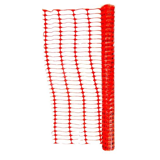 Műanyag védőháló, narancssárga, UV, HDPE, 30x1 m