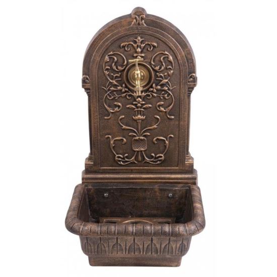 Strend Pro Kerti Mosdó, Öntöttvas, Antik Bronz, 44x36,5x76,5 cm