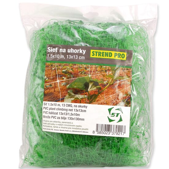 PVC háló, mászónövényekhez uborka kultúrában, 1,5x10 m
